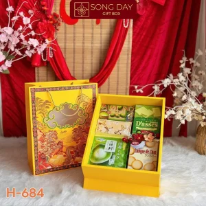 Hộp Quà Tết H684: Sắc Xuân Thanh Tao – Đậm Đà Vị Matcha