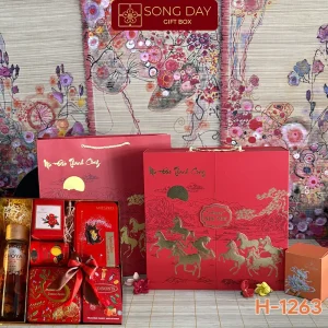 HỘP QUÀ TẾT H1263 – TINH TÚY QUÀ TẶNG THƯỢNG HẠNG