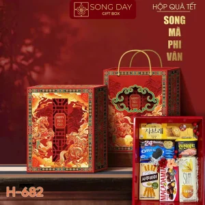 Hộp Quà Tết H682: Giao Thoa Văn Hóa Nhật – Hàn