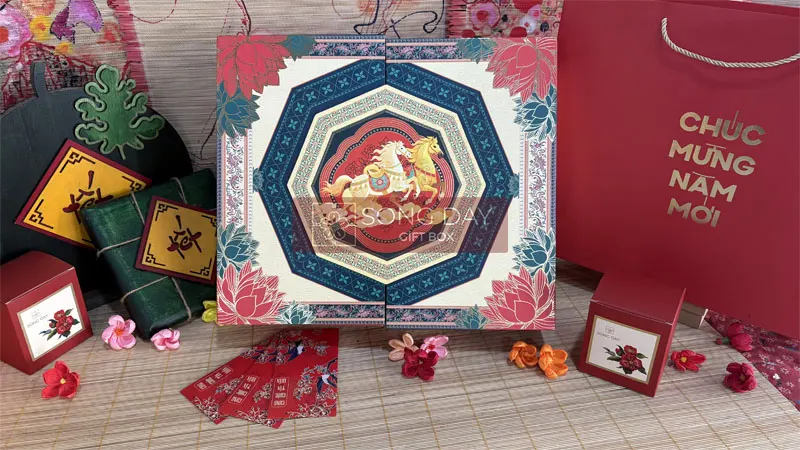 HỘP QUÀ TẾT H1553 – TINH TÚY QUÀ TẶNG THƯỢNG HẠNG