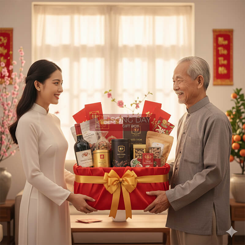 Giải Mã Ngôn Ngữ Ý Nghĩa Văn Hóa của Từng Món Trong Giỏ Quà Tết